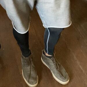 TOMS cloth and leather